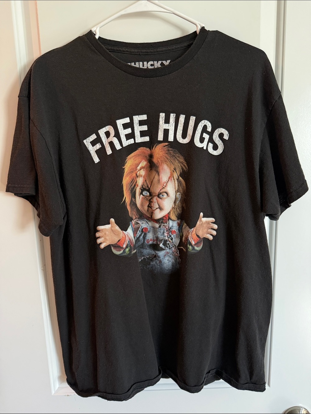 🥳 5 for $25 BUNDLE Free Hugs Chucky Graphic Tee - Black